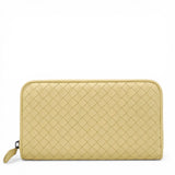 Bottega Veneta Continental Calfskin Long Wallet Yellow 