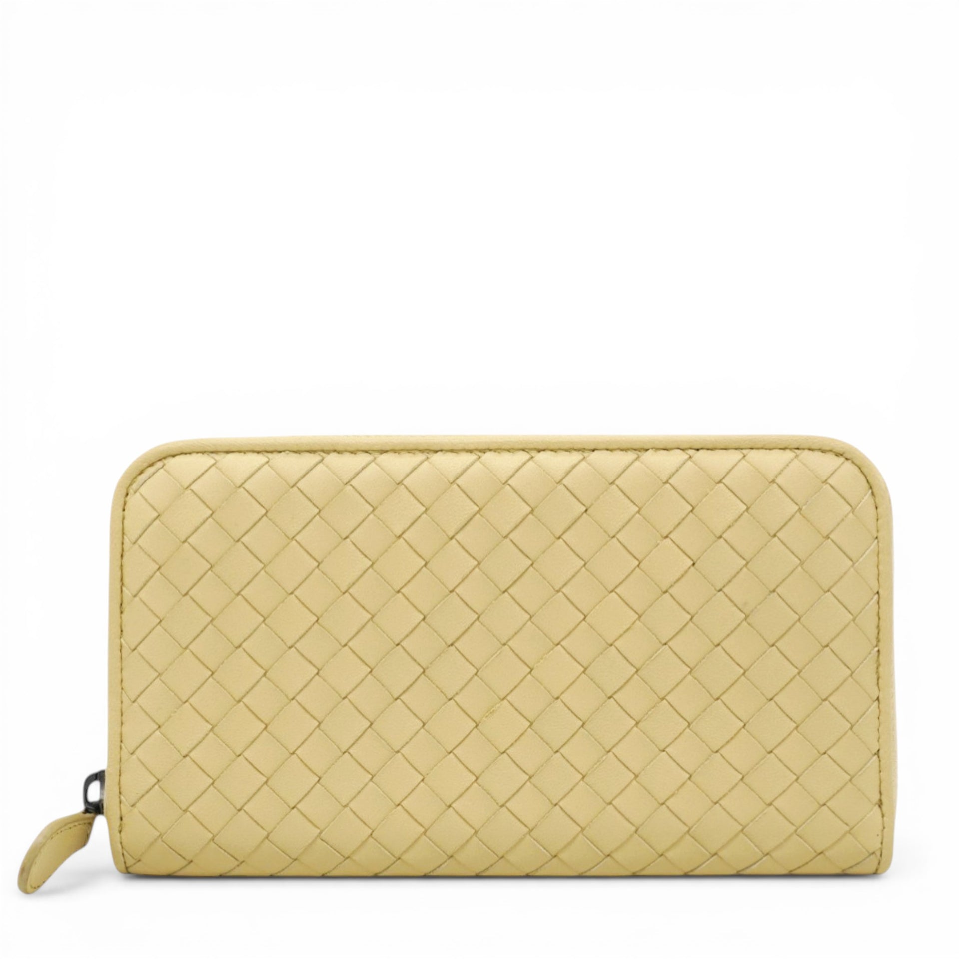 Bottega Veneta Continental Calfskin Long Wallet Yellow 