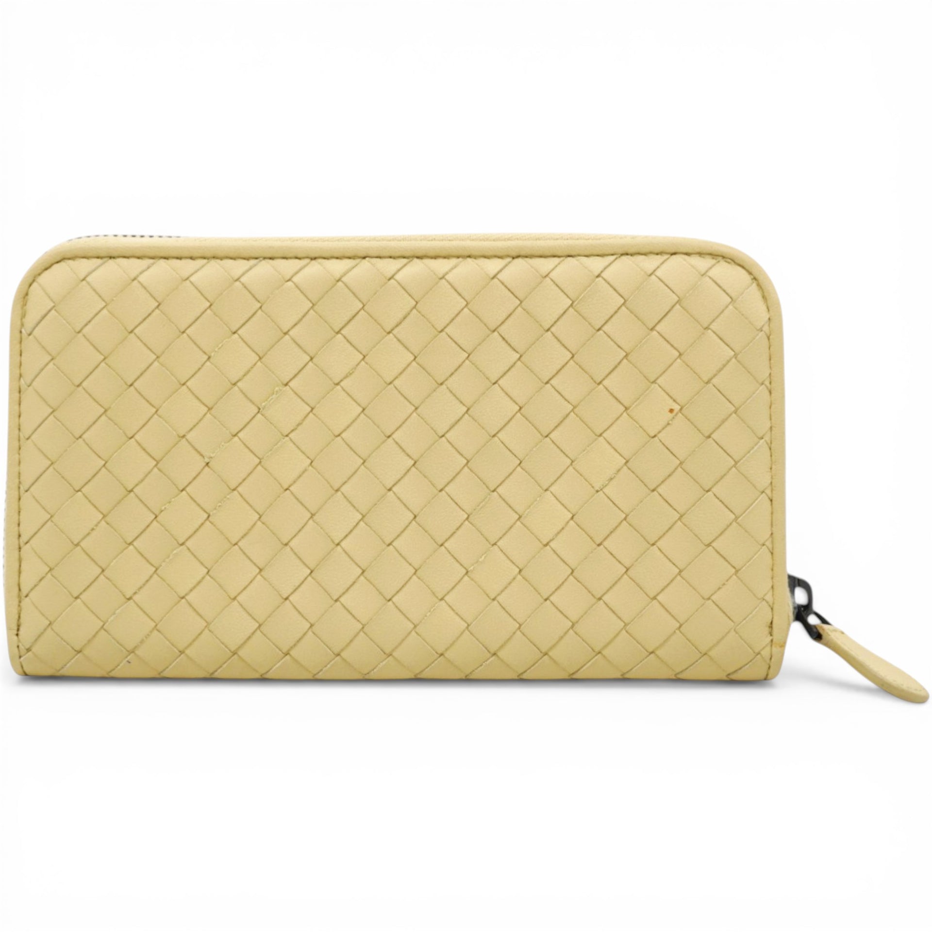 Bottega Veneta Continental Calfskin Long Wallet Yellow 