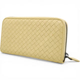 Bottega Veneta Continental Calfskin Long Wallet Yellow 