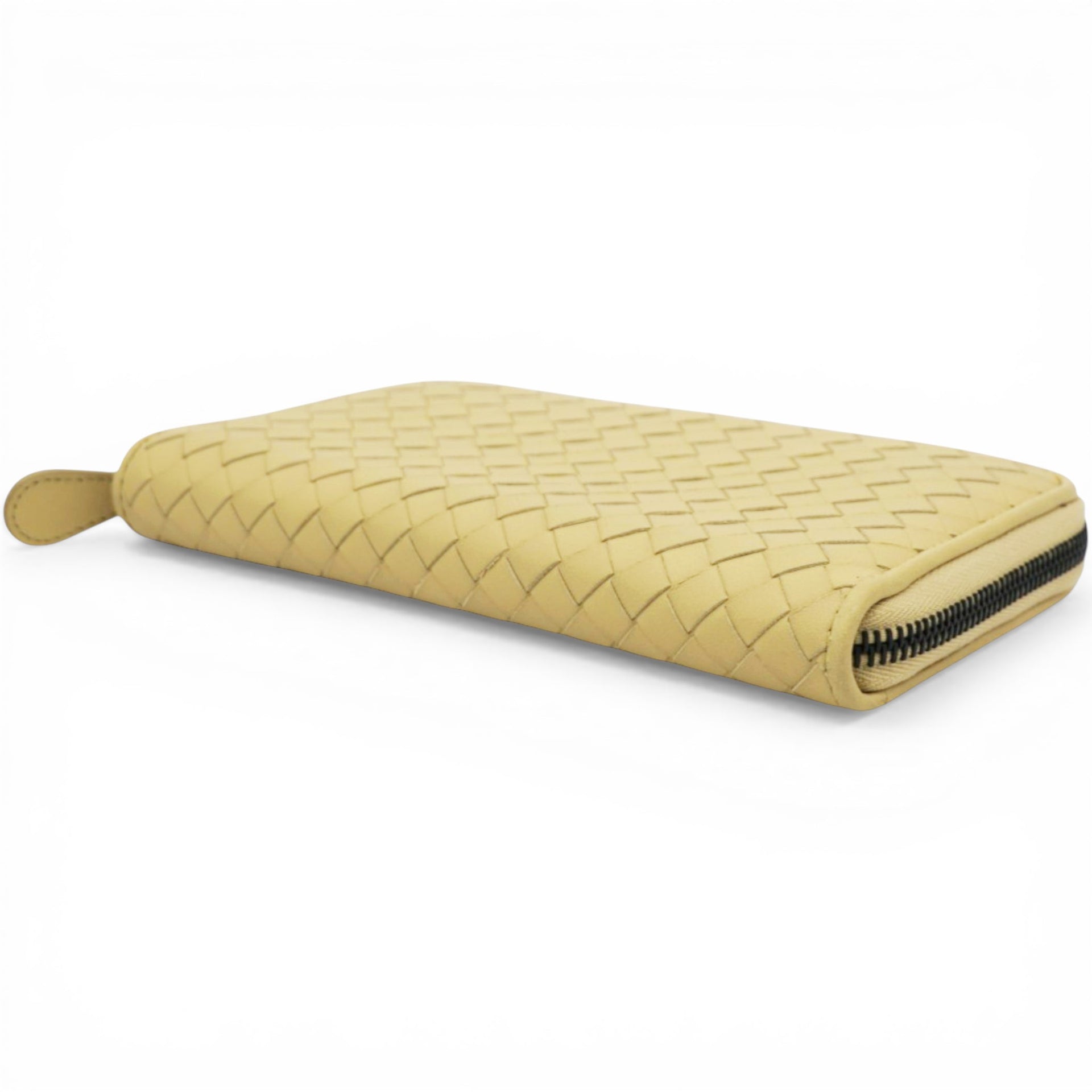 Bottega Veneta Continental Calfskin Long Wallet Yellow 