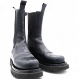 Bottega Veneta Lug Chunky Sole Boots in Black Leather Size36.5 