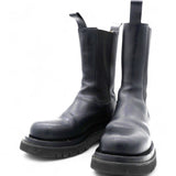 Bottega Veneta Lug Chunky Sole Boots in Black Leather Size36.5 