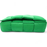 Bottega Veneta Nylon Intrecciato Padded Tech Cassette Bag Parakeet 