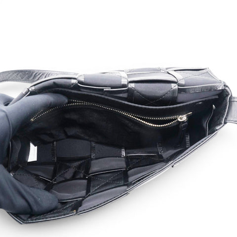 Bottega Veneta Paper Intreccio Cassette Belt Bag Black 