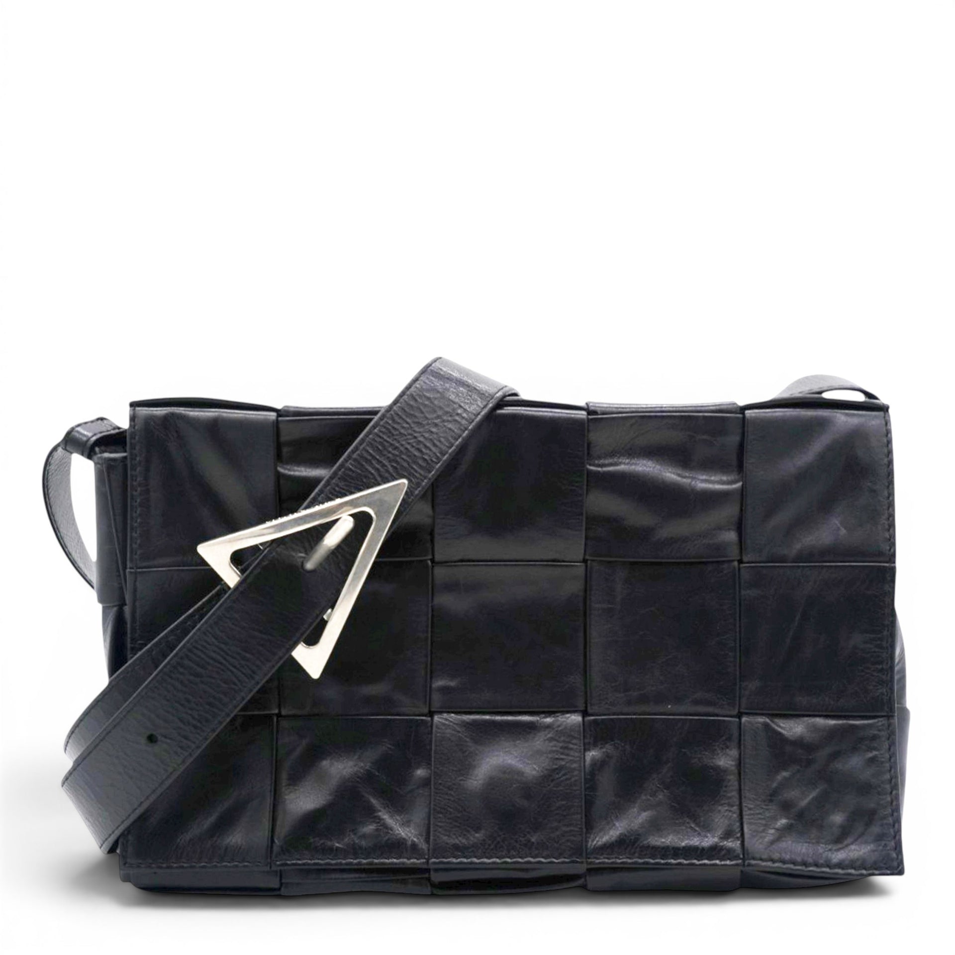 Bottega Veneta Paper Intreccio Cassette Belt Bag Black 