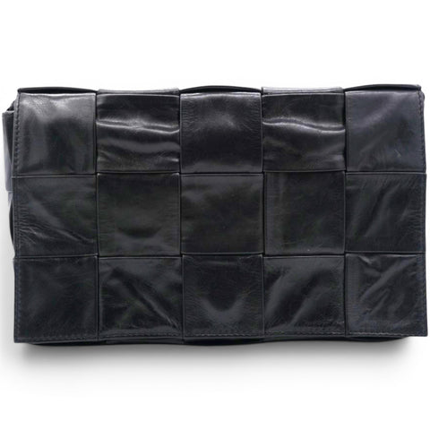 Bottega Veneta Paper Intreccio Cassette Belt Bag Black 
