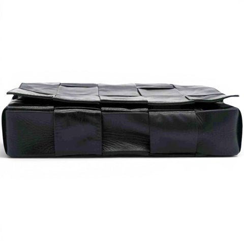 Bottega Veneta Paper Intreccio Cassette Belt Bag Black 