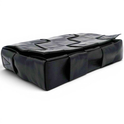 Bottega Veneta Paper Intreccio Cassette Belt Bag Black 