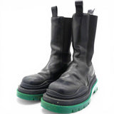 Bottega Veneta The Tire Chelsea Boots Black Green Size37 