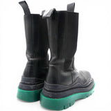 Bottega Veneta The Tire Chelsea Boots Black Green Size37 