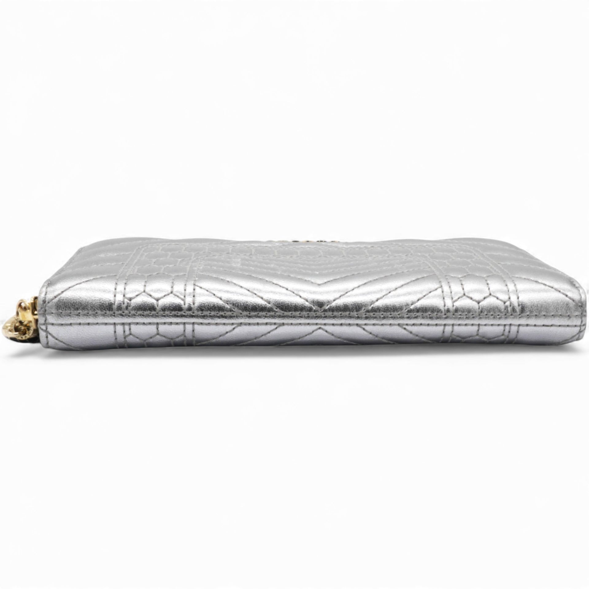 Bvlgari Authentic Leather Long Wallet Serpenti Forever Silver Rare