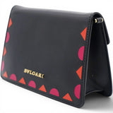 Bvlgari Black Leather Serpenti Shoulder Bag 