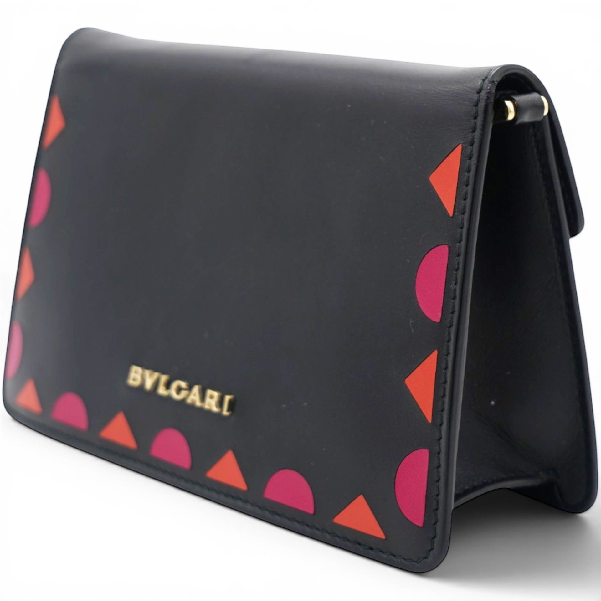 Bvlgari Black Leather Serpenti Shoulder Bag 