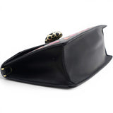 Bvlgari Black Leather Serpenti Shoulder Bag 