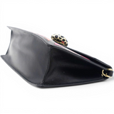 Bvlgari Black Leather Serpenti Shoulder Bag 