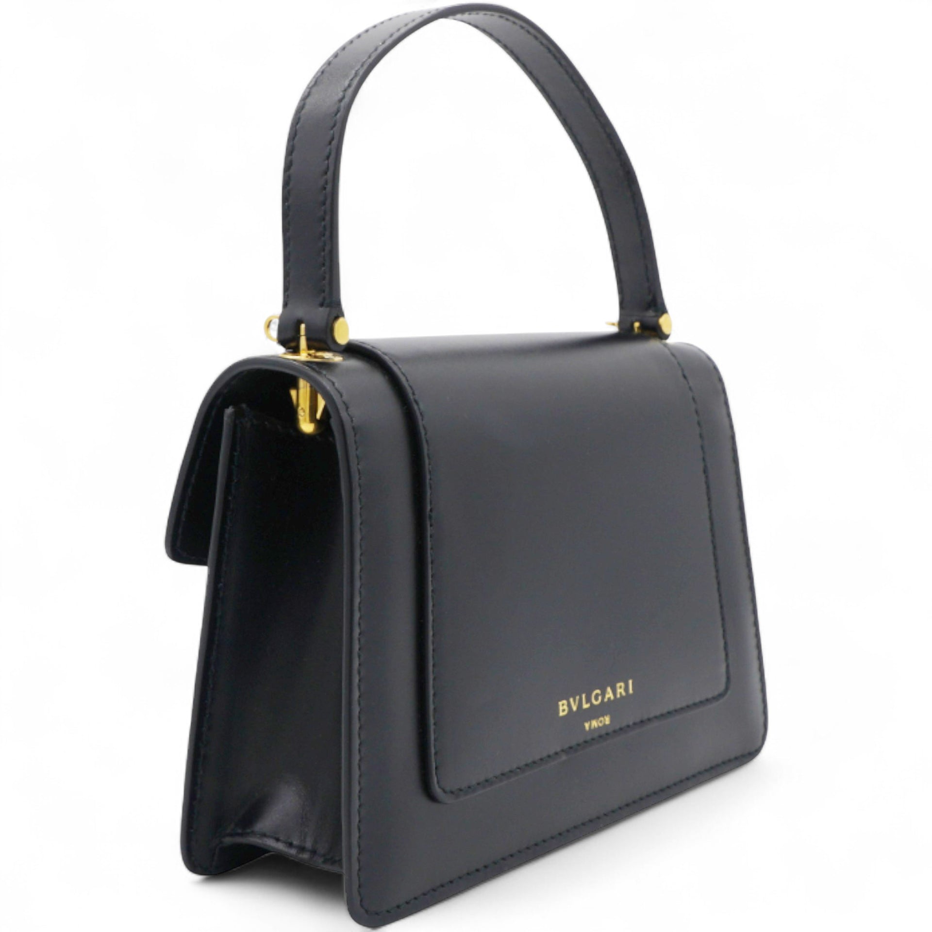 Bvlgari Black Leather X Alexander Wang Serpenti Tote and Shoulder Bag 