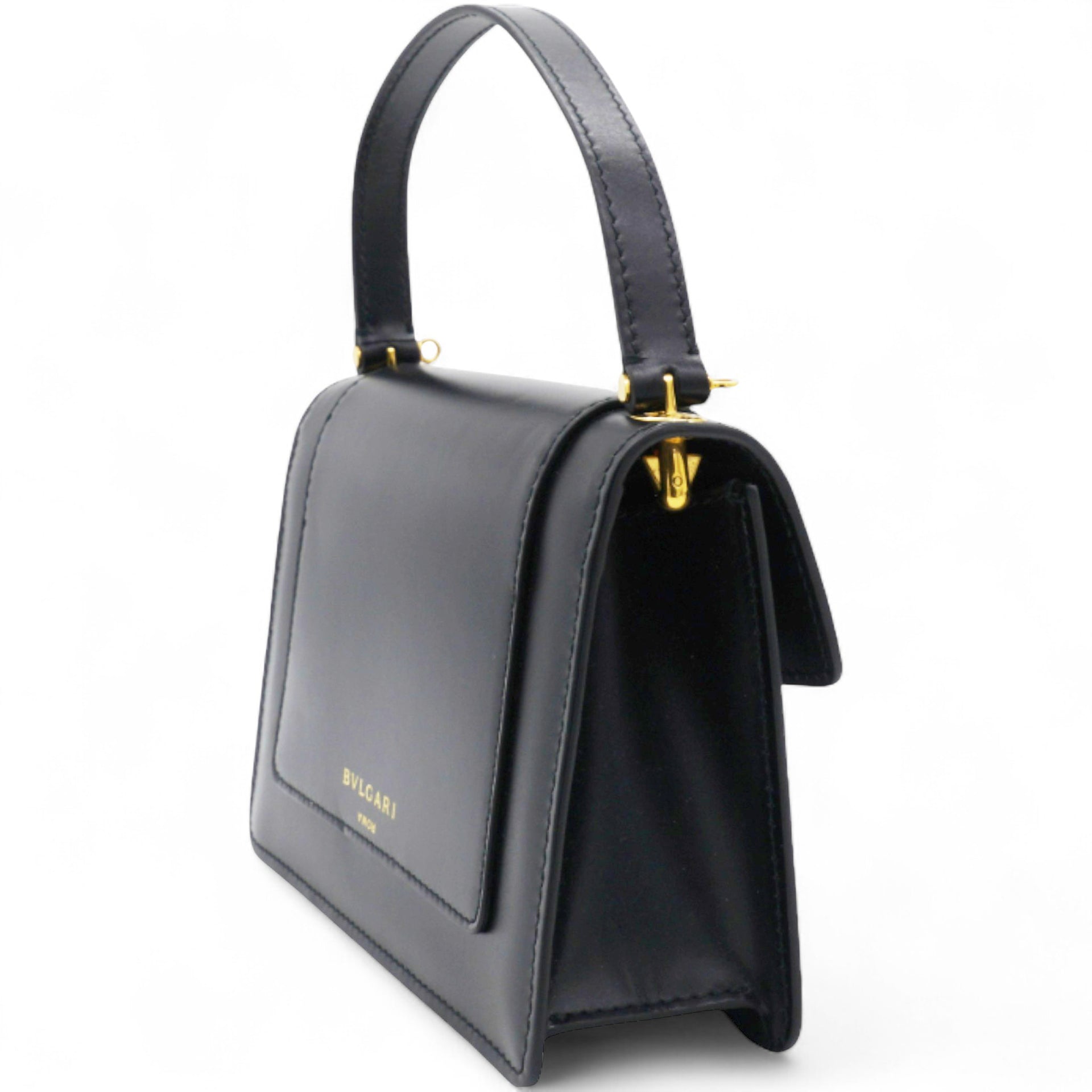 Bvlgari Black Leather X Alexander Wang Serpenti Tote and Shoulder Bag 