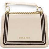 Bvlgari Serpenti Leather Crossbody Bag In Beige 