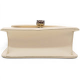 Bvlgari Serpenti Leather Crossbody Bag In Beige 