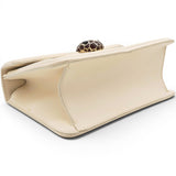 Bvlgari Serpenti Leather Crossbody Bag In Beige 