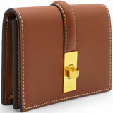 CELINE Card Holder With Flap 16 In Satinated 