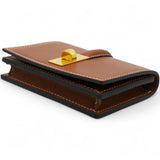 CELINE Card Holder With Flap 16 In Satinated 