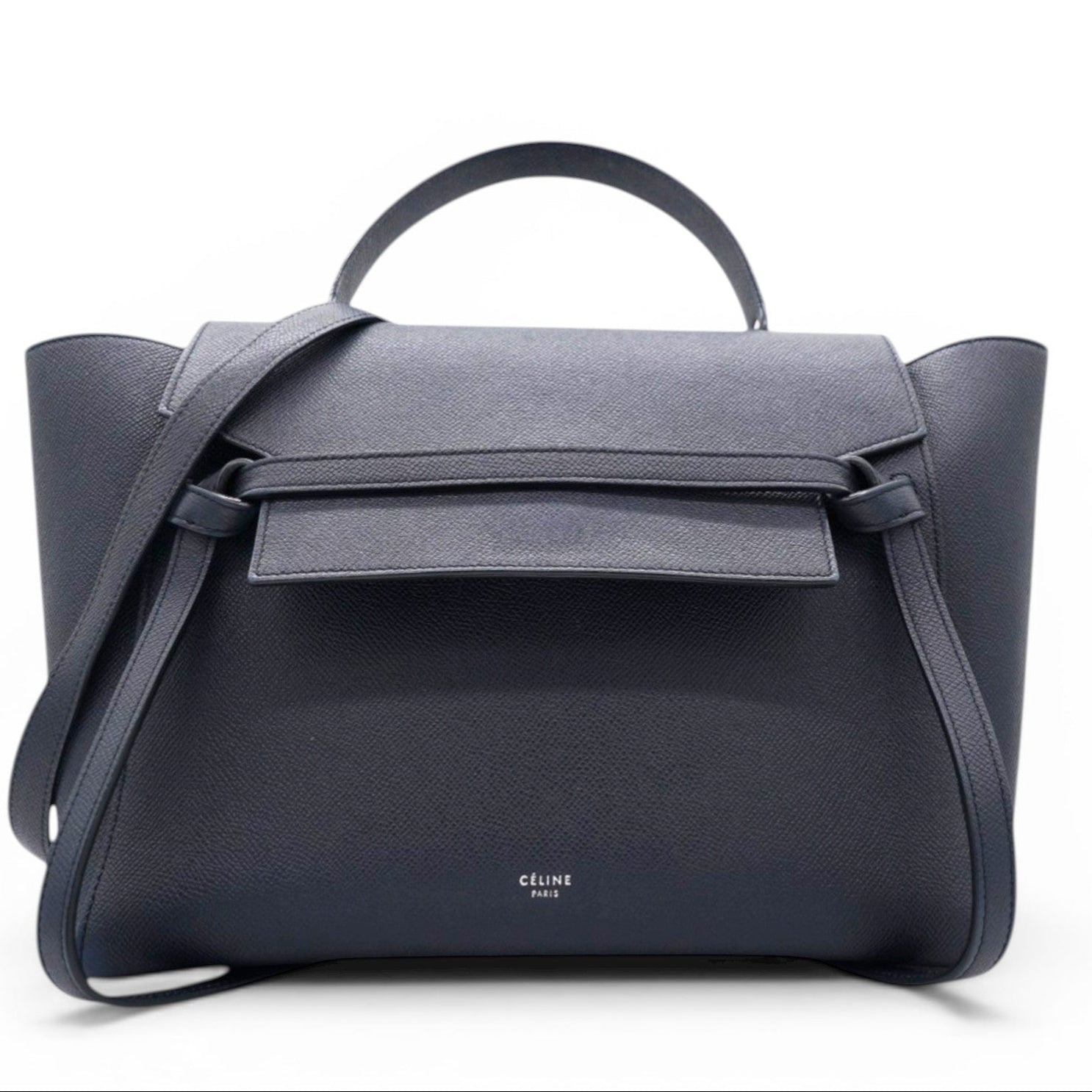 CÉLINE Grained Calfskin Belt Bag Black 