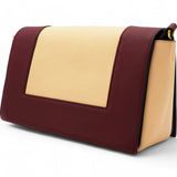 CELINE Shiny Smooth Calfskin Frame Shoulder Bag Ruby Nude 