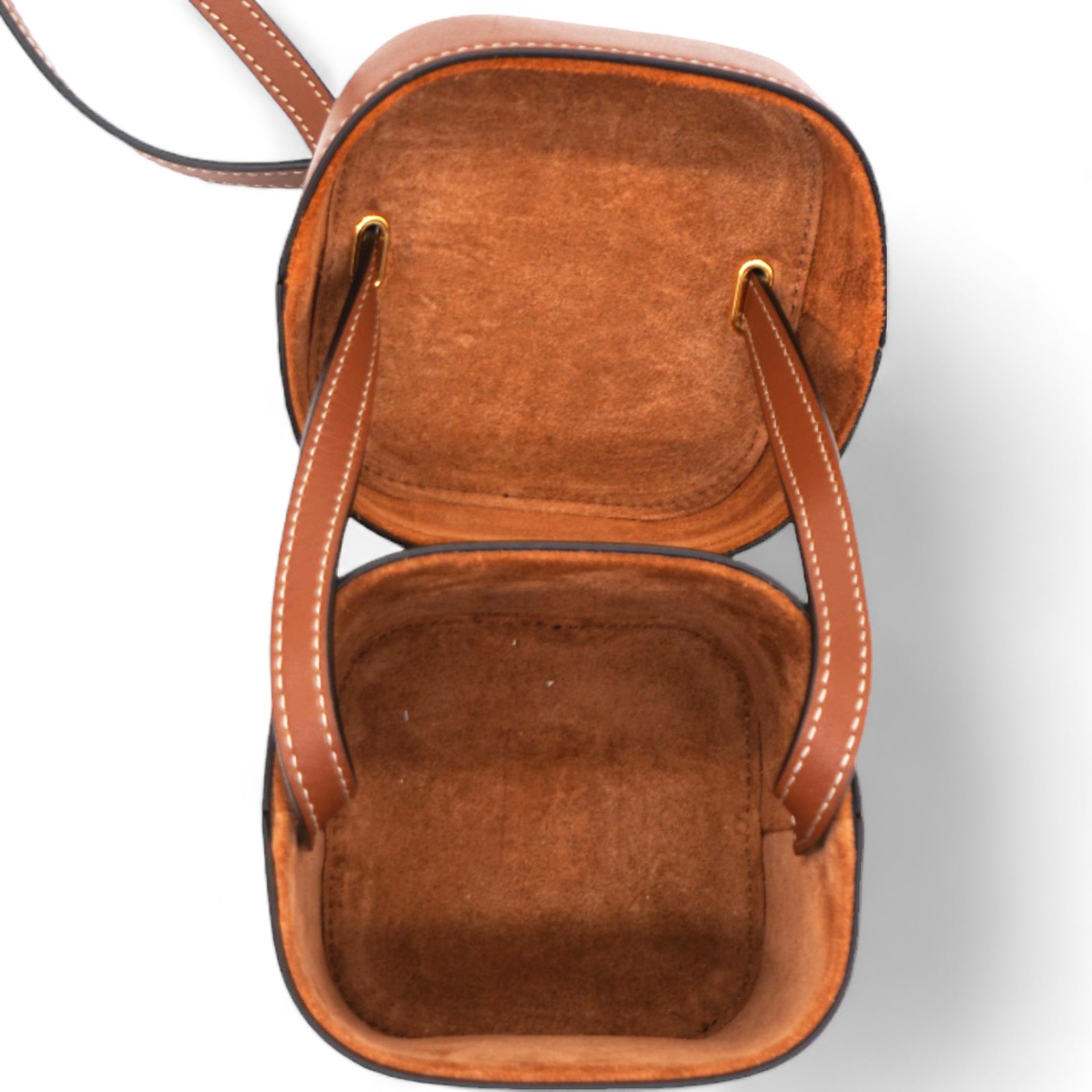 CELINE Smooth Calfskin Cuir Triomphe Box Tan 