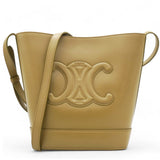  CELINE Smooth Calfskin Cuir Triomphe Bucket Bag Tan 