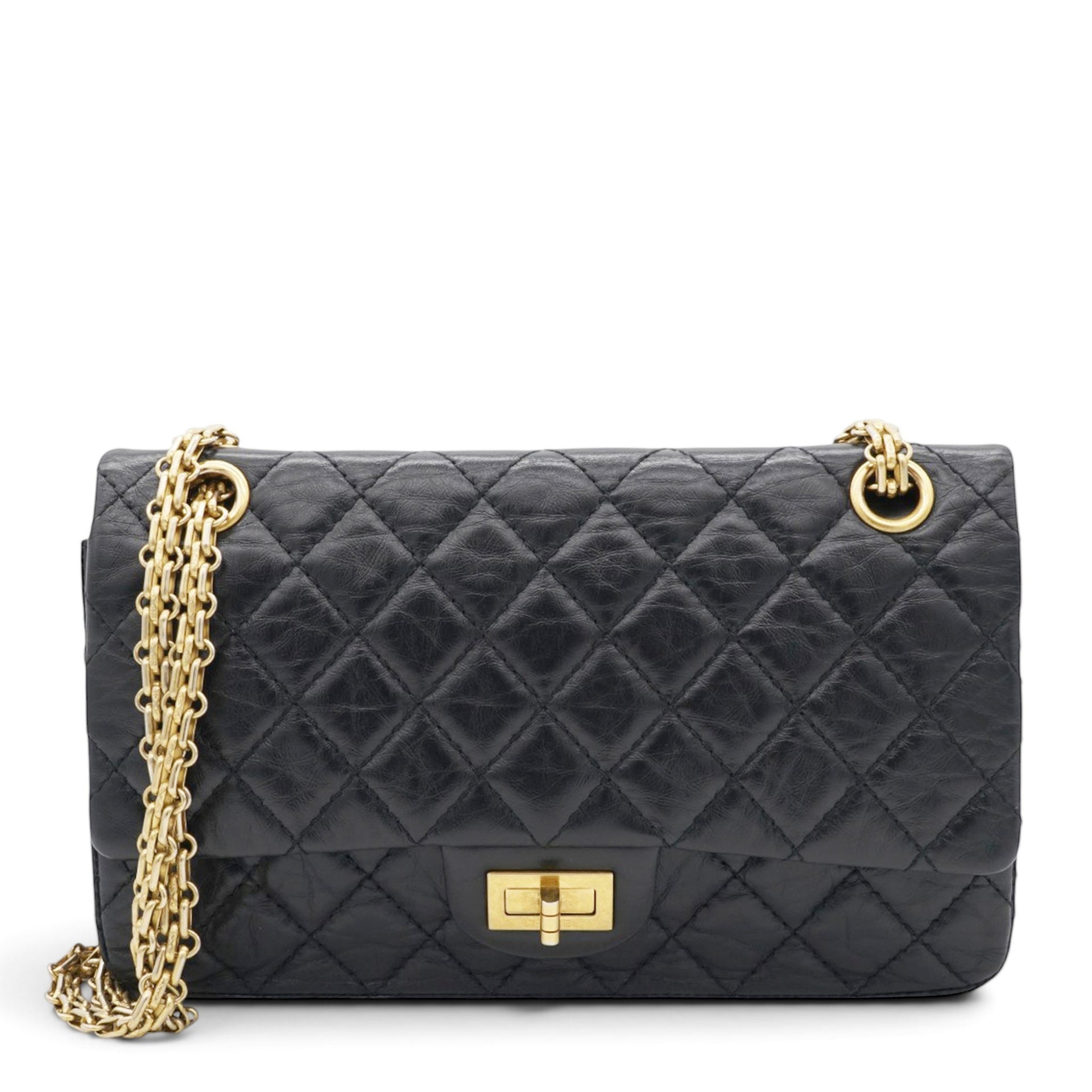  CHANEL Aged Quilted 2.55 Reissue 225 Flap  