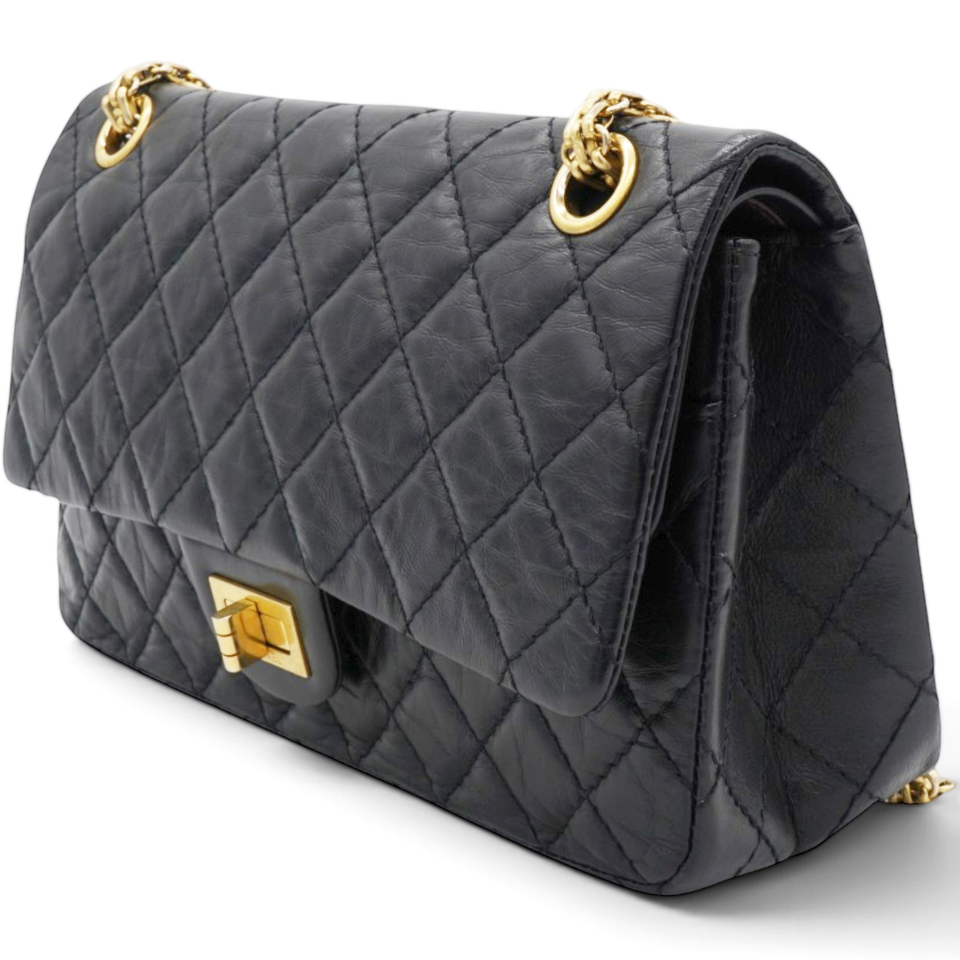  CHANEL Aged Quilted 2.55 Reissue 225 Flap  