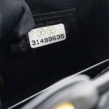 CHANEL Black Lambskin Leather Flap with Handle Card Holder 