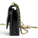 CHANEL Black Quilted Leather Trendy CC Wallet On Chain 