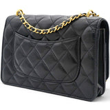 CHANEL Black Quilted Leather Trendy CC Wallet On Chain 