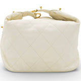 CHANEL Calfskin Quilted Daily Hobo White