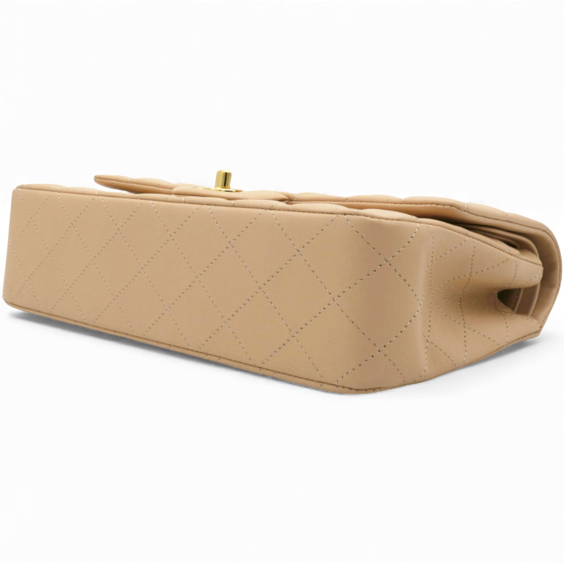 CHANEL Classic Flap Medium Beige Clair Caviar