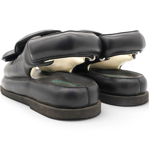 CHANEL Dad Slingback Leather Sandals Size35.5 