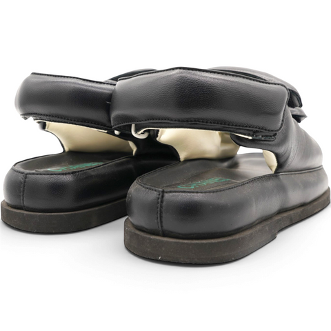 CHANEL Dad Slingback Leather Sandals Size35.5 