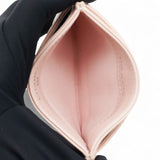 CHANEL Lambskin Quilted Crystal Card Holder Beige 