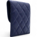 CHANEL Navy Lambskin Quilted Flap Front Pocket Phone Holder Bag 