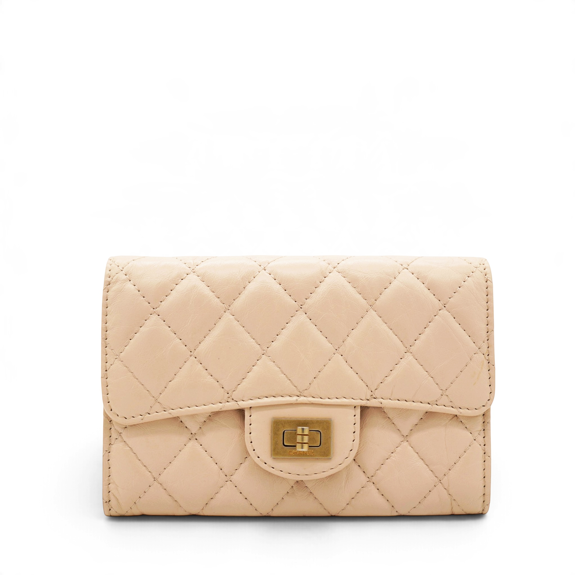 CHANEL Reissue Wallet Compact Beige 