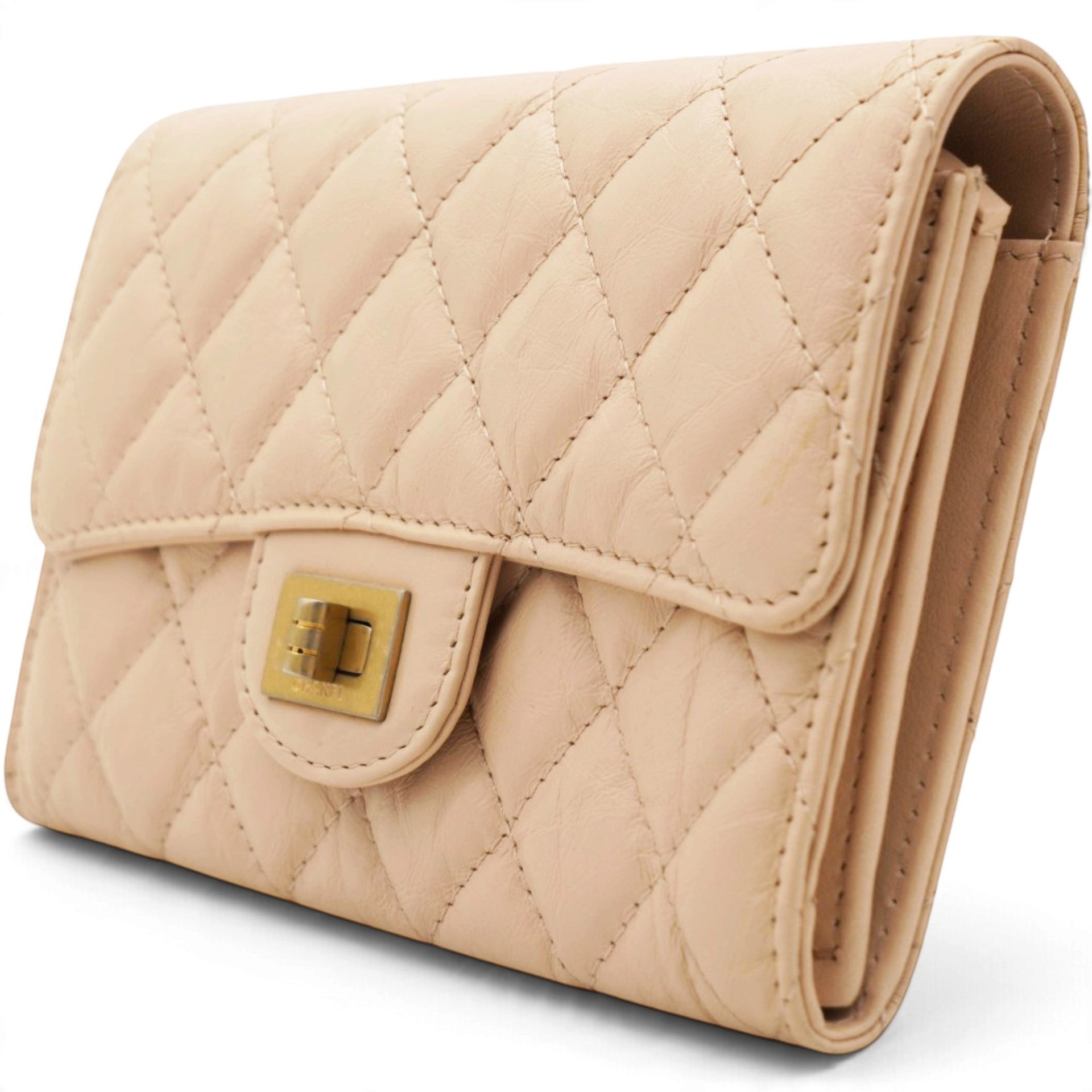 CHANEL Reissue Wallet Compact Beige 
