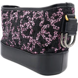 CHANEL Sequin Small Gabrielle Hobo Black/Gold 