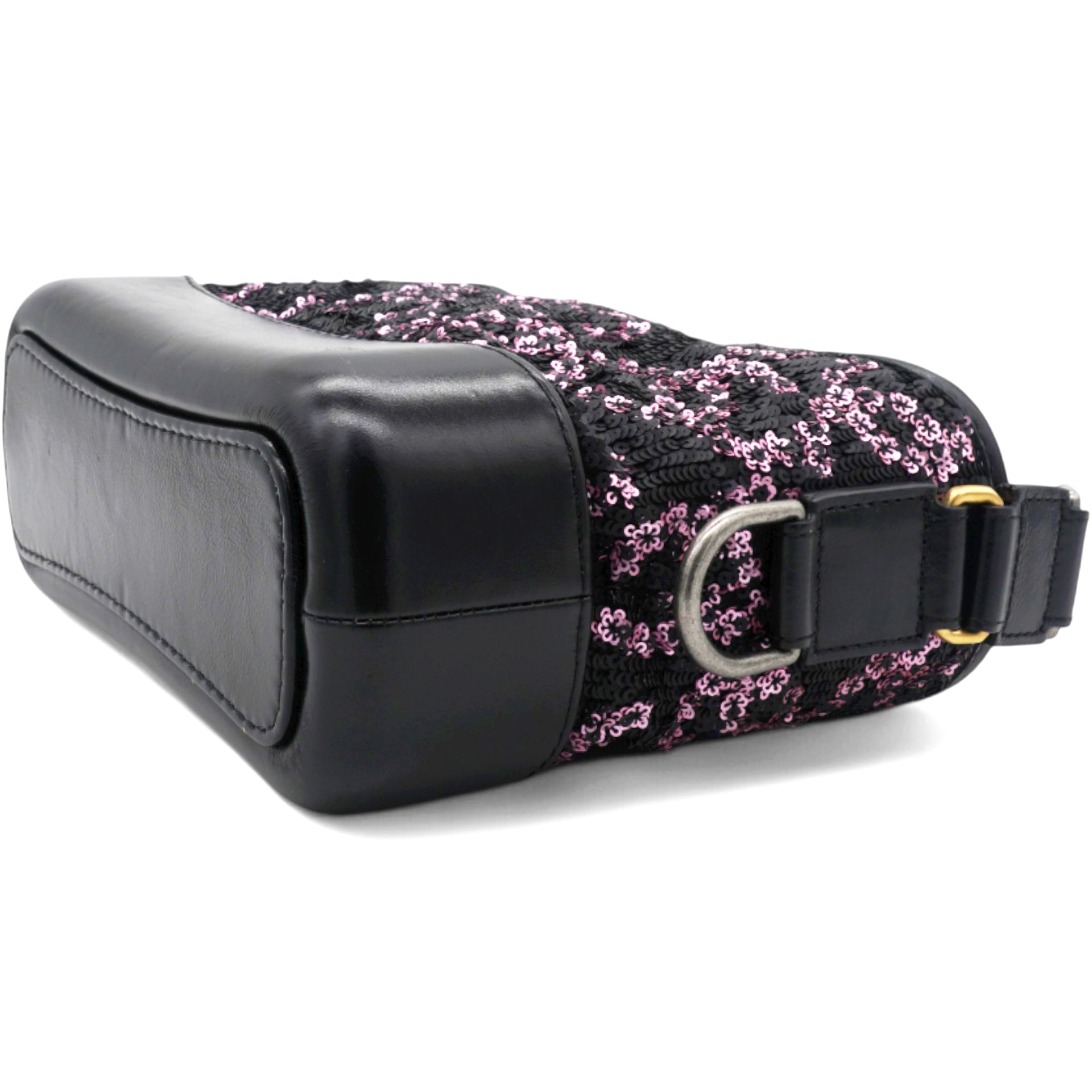 CHANEL Sequin Small Gabrielle Hobo Black/Gold 