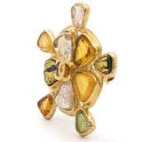 CHANEL Turtle Brooch Gold Tone 
