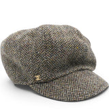 CHANEL Tweed Newsboy Cap Size S 
