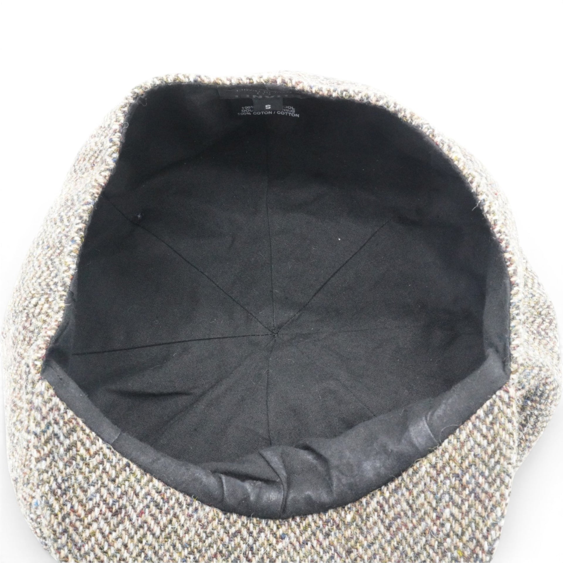 CHANEL Tweed Newsboy Cap Size S 