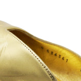 CHANEL Two-Tone Metallic Slingback Flats Size36.5 